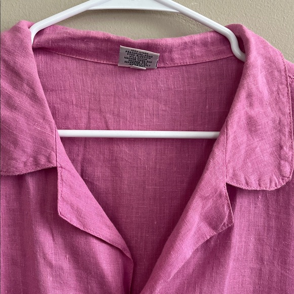 CP Shades Sausalito Marseala Linen dusty rose button down shirt size large - Picture 4 of 15